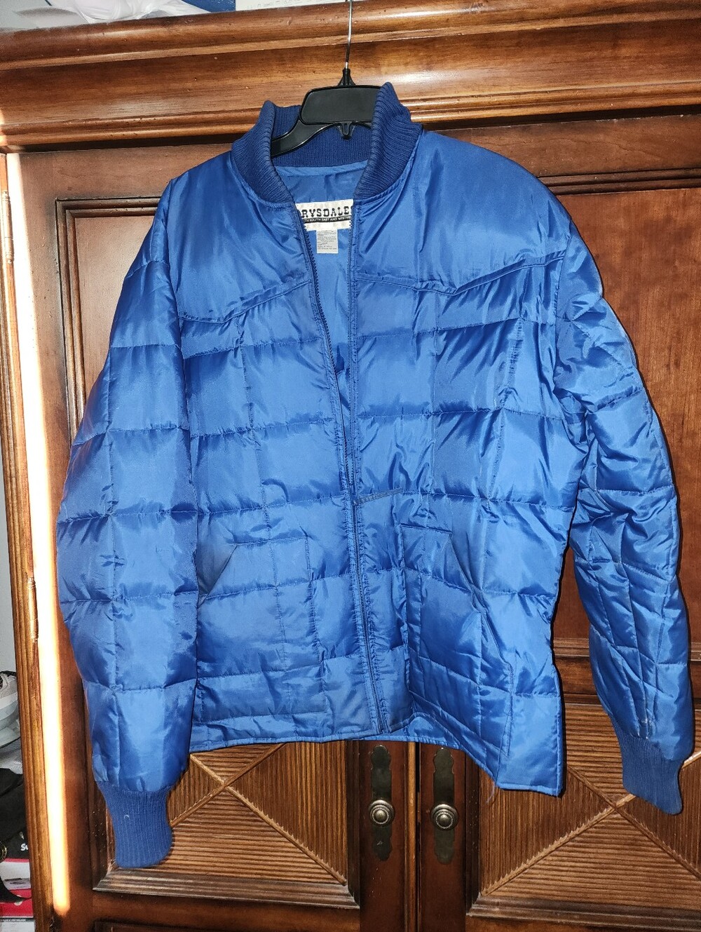 Vintage Mens Lg Western Puffer. Down And Feather Filled By Drysdales. Nice